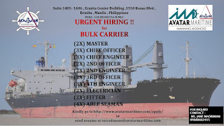 job vacancy at dry cargo ship