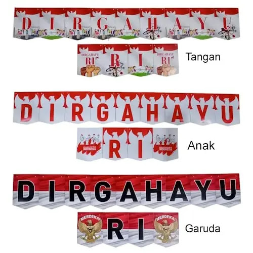 Bunting Flag / Bendera Dirgahayu RI (Seri BARU)