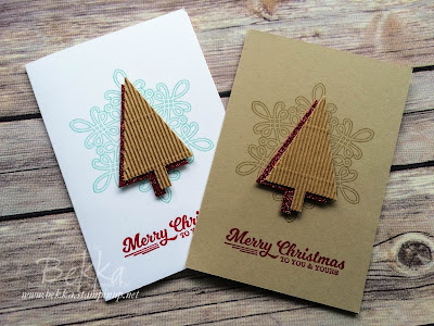 Quick Textured Trees Christmas Card - get the details here