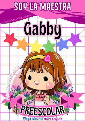 Carátula de Maestra Gabby de nivel Preescolar