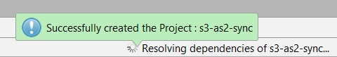 Project created, and is being initialized... Patience is a virtue!