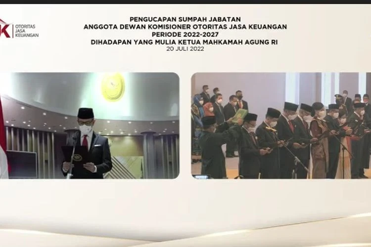 MA Lantik Dewan Komisioner OJK Periode 2022-2027