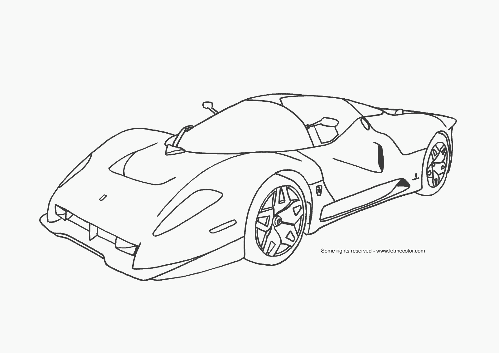 ferrari drawing steps