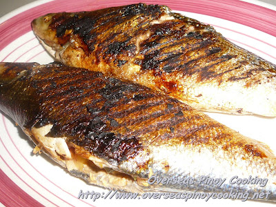 Inihaw na Bangus sa Grill Plate