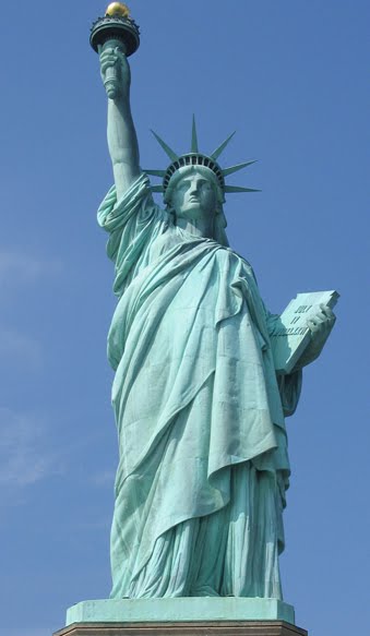 inside statue of liberty torch. inside statue of liberty