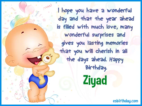 Ziyad Happy Birthday