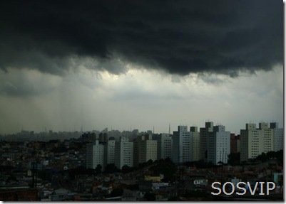 nuvens negras