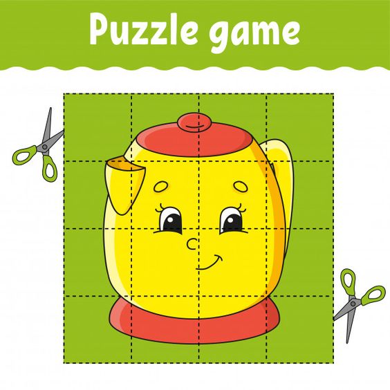 طباعة ألعاب البازل لتنمية الذكاء___ Puzzle game worksheet