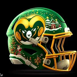 Colorado State Rams Christmas Helmets