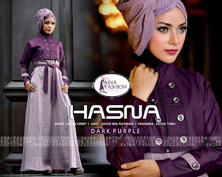 Hasna by Aina Fashion Dark Purple