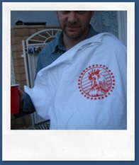 Chris's custom shirt