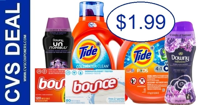 CVS Deal on Tide, Bounce or Downy 3/12-3/18