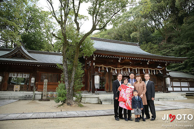 四條畷神社でお宮参り出張撮影