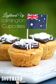 Healthier Lamington Cupcakes - Low Fat Buttercake Recipe - Gluten Free, Low Sugar