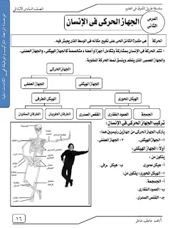 مذكرة علوم للصف السادس الابتدائي الترم الاول للاستاذ محمد عمر