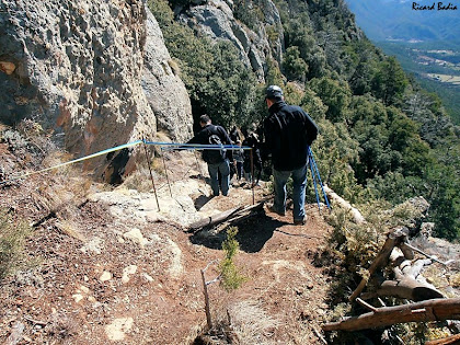 Baixant el grauet de Coll de Berla. Autor: Ricard Badia