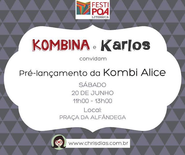 Evento da Kombina divulgado pelo FestiPoa Literária