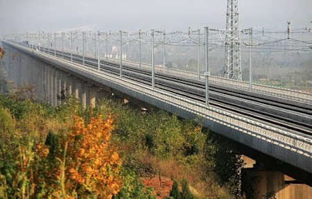 On the list of the longest bridges in the world is Weiman Weihe Grand Bridge.