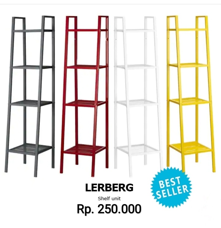  Rak  Sudut  Serbaguna Lerberg IKEA Ukuran  Sedang 35 35 148 