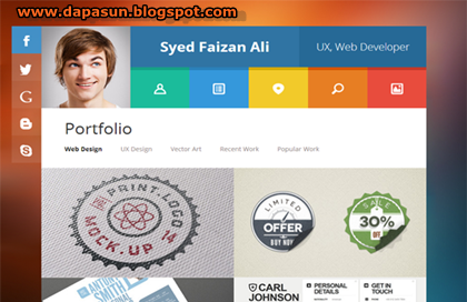 New Vcard Blogger Template