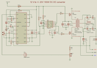 +12V to +/-20V DC converter