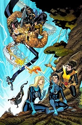 X-Men - Fantastic Four #1 by Javier Garron