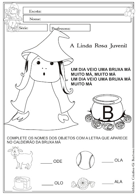 Atividade A Linda Rosa Juvenil Letra B