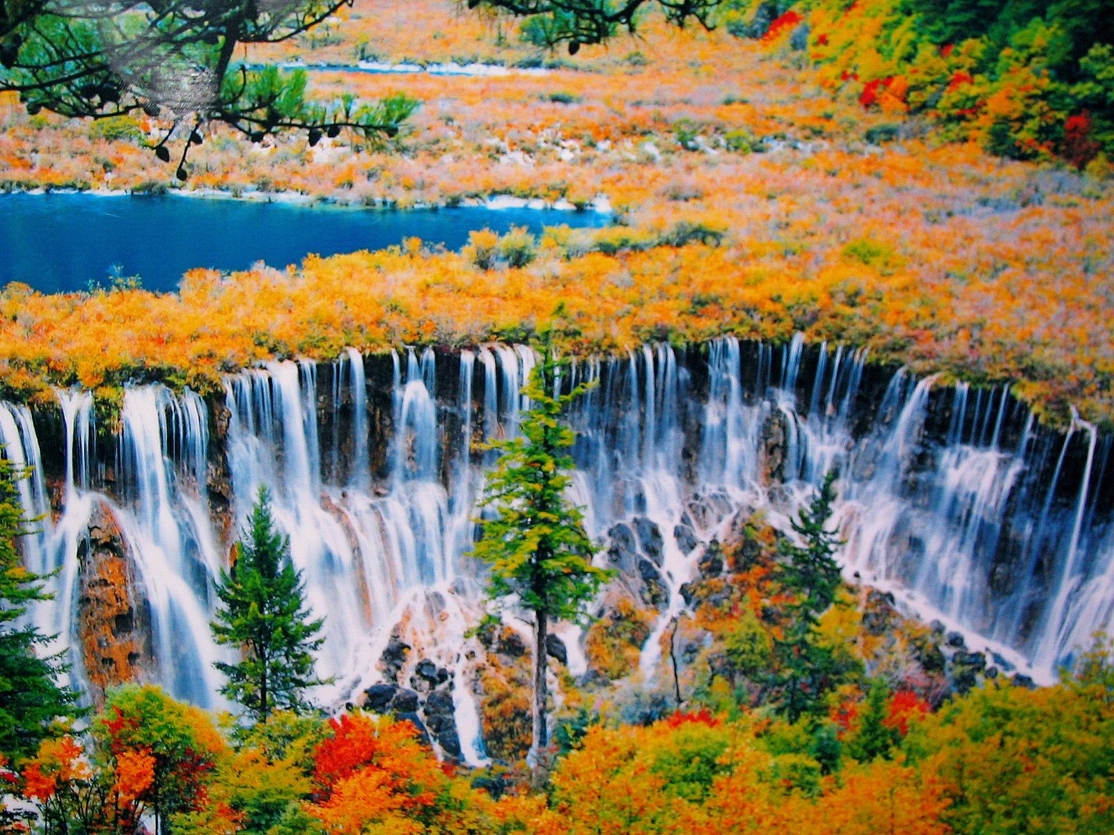 air terjun nuorilang nuorilang waterfall dalam banyak banyak air terjun cantik di jiuzhaigou air terjun nuorilang yang paling menakjubkan sekali