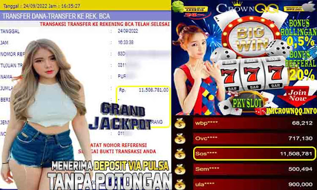 CrownQQ Agen DominoQQ BandarQ dan Domino99 Online Terbesar