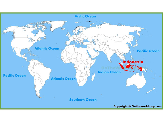 where is indonesia on a world map