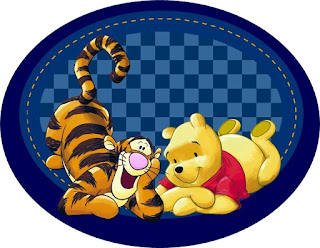 Winnie The Pooh: Free Printable Frames, Backgrounds or Invitations.