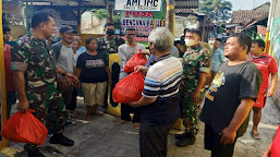 Yayasan Vihara Sukhavati dan Koramil 0602-01/Kota Serang Bagikan 500 Paket Sembako