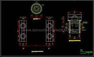 Gambar-Jembatan-Gelagar-Beton-Bertulang-Balok-T-Kelas-A-Bentang-24-Meter-Format-Autocad-04