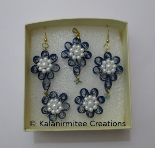 kalanirmitee: Quilled jewellery sets