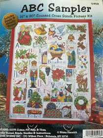 ABC Christmas cross stitch sampler