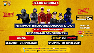 Telah dibuka Pendaftaran Polri, SDM Polres Luwu : Negara dan Bangsa Menunggu Darma Baktimu Remaja Luwu Ayo Bergabung Bersama Polri