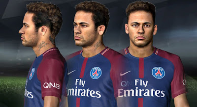 PES 2017 Faces Neymar Jr by A. Hamdy Facemaker