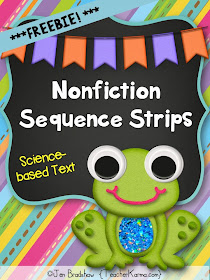 Nonfiction Sequence Strips are perfect for reading instruction.  TeacherKarma.com
