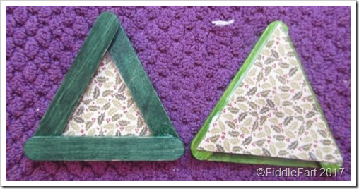 Mini Craft stick tree decorations