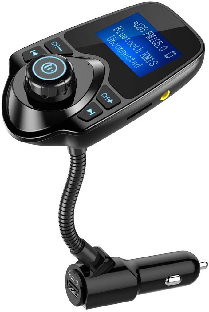 Nulaxy Bluetooth Car FM Transmitter Audio