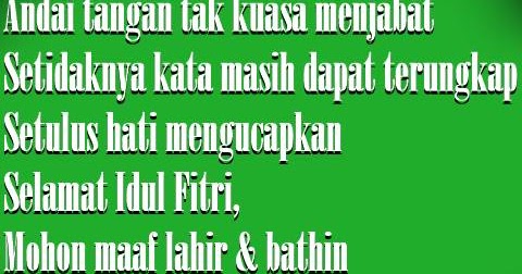 Kata Kata Ucapan Selamat Hari Raya Idul Fitri Terbaru 2018