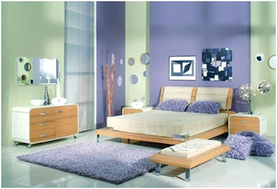 VIOLET BEDROOMS PURPLE DORMITORIES LILAC ROOMS - IDEAS TO DECORATE