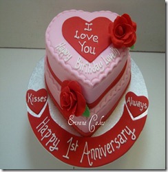 birthday and anniversary cake