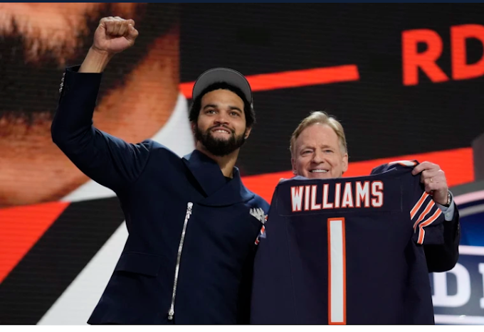 NFL draft highlights Caleb Williams goes No. 1 to Bears Offensive picks dominate first round