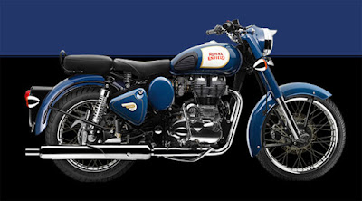  Royal Enfield Classic 350 side view blue Hd Wallpapers