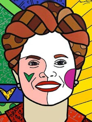 Romero Britto faz imagem de Dilma