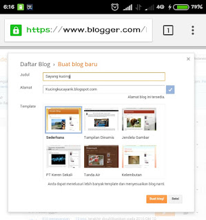 Tutorial Membuat Blog Menggunakan Smartphone Android