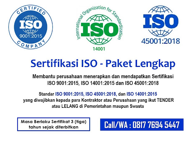 Sertifikasi ISO 9001 14001 45001