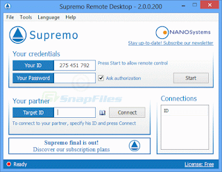 connect to remote computers مع برنامج Supremo