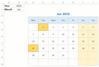 Monthly-Excel-Calendar-Template-2018-and-2019